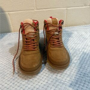 UGG Brown and Red Suede Boots